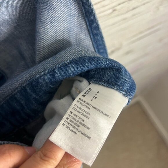 Women’s American Eagle Overalls size small jean denim - Picture 7 of 7